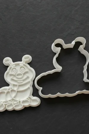 Ausstechform Raupe Nimmersatt inkl. Stempel