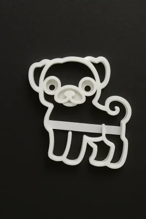 Ausstechform Mops – Detailansicht