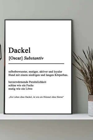 Definition Dackel Poster