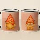Witzige Gnom Tasse mit frechem Po auf der Rückseite – originelle Geschenkidee