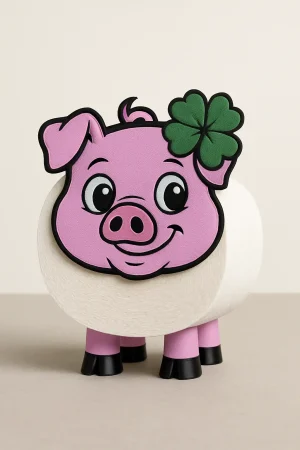 Klopapierhalter Schwein Gerlinde – lustige WC-Deko