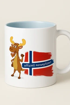 Norwegen Tasse Elchmotivfür Skandinavienfreunde