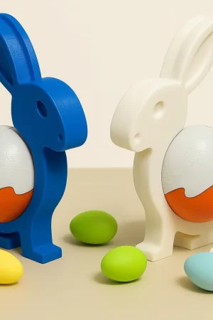 Osterhase Figur mit Platz für Schokoladenei