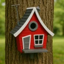 Vogelhaus/Nistkasten Tiny Haus mit Halterung